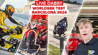 Hautnah dabei Unglaubliche Eindrücke vom WorldSBK Test 2024 in Barcelona 😱  TGP MotoRacing [upl. by Houser]