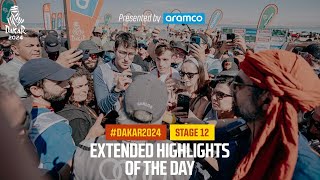 Extended highlights of Stage 12 presented by Aramco  Dakar2024 [upl. by Nairrot]