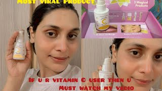 Honest Review on Organic traveller’s Vitamin C serum  most viral product  on Instagram [upl. by Cardwell]