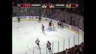 The most amazing comeback from 50 down  Chicago Blackhawks vs Calgary Flames October 12 2009 [upl. by Anirres20]