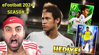 YENİ EFOOTBALL 2024 3SEZON ÇIKTI 😱 KONAMİ DEN HERKESE 100 SANTOS NEYMAR VE RONALDO HEDİYE [upl. by Ignatz]