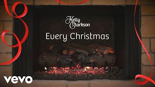 Kelly Clarkson  Every Christmas Wrapped In Red  Fireplace Version [upl. by Anaicul]