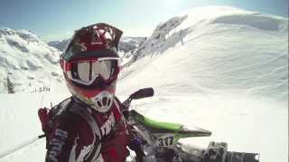 Deep in the mountains of BC on my KXF 450 Timbersled Mountain Horse [upl. by Skippie211]