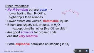 Acidity in Phenols Ethers Thiols [upl. by Torbert]