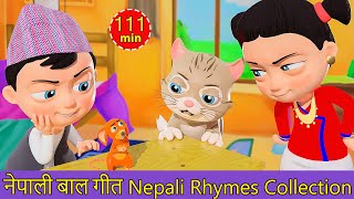 Meow Meow Biralo  Myau Myau Biralo  Nepali Rhymes Collection  लोक प्रिय नेपाली बाल गीत [upl. by Searby]