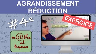 EXERCICE  Calculer un volume par agrandissement ou réduction  Quatrième [upl. by Devan377]