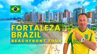 🇧🇷 FORTALEZA BRAZIL Beachfront WALKING TOUR 2023 Beira Mar to Iracema Day 1 as a DIGITAL NOMAD [upl. by Enneiluj887]