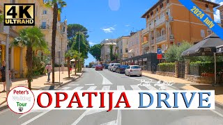 Opatija Drive Tour Fahrt nach Opatija Abbazia Croatia 4k [upl. by Willett]