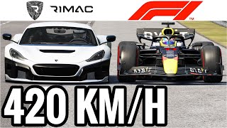 Is The RIMAC NEVERA FASTER Than An F1 CAR [upl. by Virgie251]