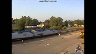 Amtrak 30  Chesterton IN  RailStream RailCam [upl. by Kcinomod]