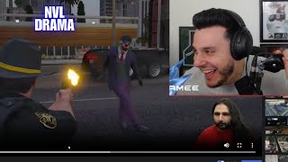 Ramee Reacts To X vs Cornwood amp NVL Drama  NoPixel 40 GTA RP [upl. by Lissa]