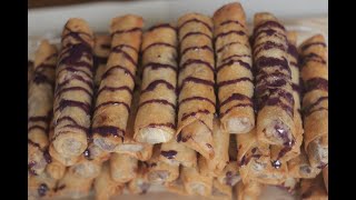 Kamote Ube Turon Recipe  How to make flavored sweet potato roll [upl. by Margette]