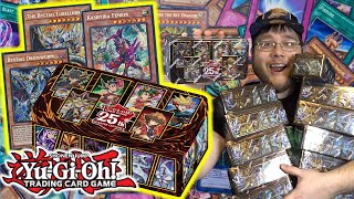 MEGA OPENING YuGiOh 25th Anniversary Tin Dueling Heroes Case Opening [upl. by Annayk]