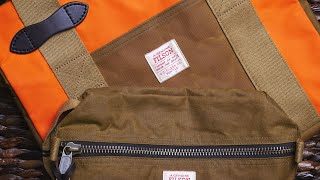 New Filson Tin Cloth Tote Zipper Bag 2023 [upl. by Uphemia]