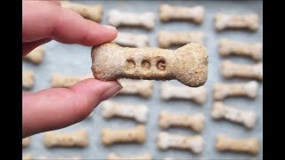 How to make homemade personalized dog biscuits  Recipe [upl. by Lampert]