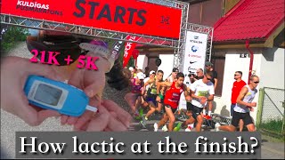 Racing 21K and 5K in One Day  Lactate Levels Revealed [upl. by Purington667]