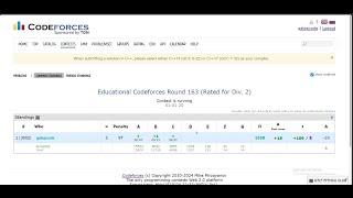 Educational Codeforces Round 163 Rated for Div 2  A  B  C  Code C [upl. by Nylesoy]