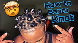 How to Bantu Knot Men’s Bantu Knots [upl. by Viddah]