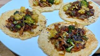 TORTILHAS VEGETARIANAS DE GRÃO DE BICO [upl. by Noiramaj]