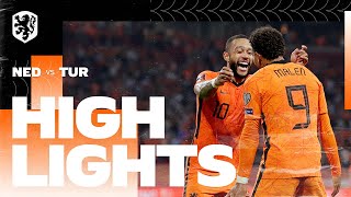 Highlights Nederland  Turkije 792021 WKkwalificatie [upl. by Kristal631]