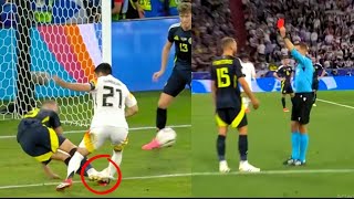 Ryan Porteous RED CARD vs Germany vs Scotland 51 Bad Foul on Ikay Gundogan  All Goals Highlights [upl. by Vickie734]