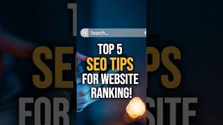 Quick SEO Tips to Increase Website Rankings 🚀 seotipsandtricks googleranking SEO [upl. by Filahk]