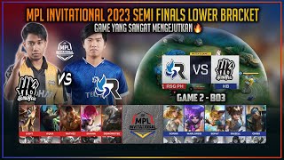 GAME YANG SANGAT MENGEJUTKAN 🔥 HOMEBOIS VS RSG PH GAME 2 LOWER BRACKET MPLI 2023 MOBILE LEGENDS [upl. by Niveg]