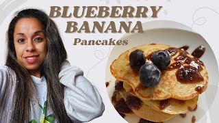 How to Make Healthy Blueberry Banana Pancakes  Easy and Delicious Recipe  Taste Test [upl. by Remus928]