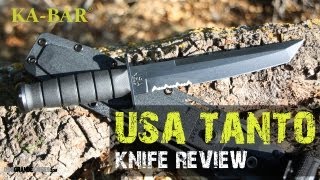 Kabar USA Black Tanto 1245 Knife Review  OsoGrandeKnives [upl. by Anrim878]