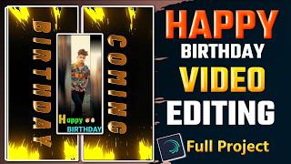 coming soon birthday video editing alight motion  birthday status editing alight motion 2024 [upl. by Dnomaid]