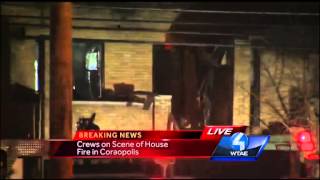 Coraopolis family escapes house fire [upl. by Ttoille557]