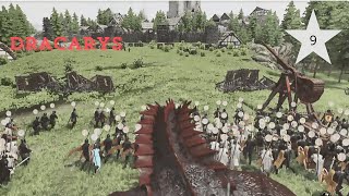 Batallas masivas con un Dragón  Mount and Blade Bannerlord  Mod Realm of Thrones [upl. by Anitsuga]