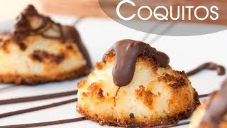 Galletas de Coco Coquitos con Chocolate Facilísimos [upl. by Llyrat]