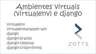 Como criar ambientes virtuais no Python com virtualenv e instalar pacotes como o Django numpy etc [upl. by Nyliak37]