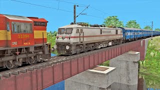 WAP7 Rescued By WDM3D In Indian Train Simulator  Indian Railways Game  Train Simulator [upl. by Teyut]