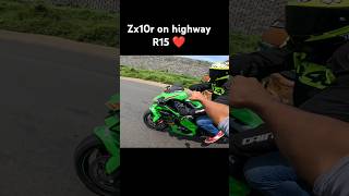 Zx10r on highway R15 ❤️ automobile yamhabikers zx10r [upl. by Bannon]