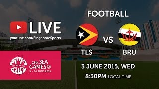 Football Timor Leste vs Brunei  28th SEA Games Singapore 2015 [upl. by Ludeman]