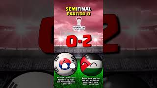 SEMIFINAL COREA DEL SUR vs JORDANIA  COPA ASIÁTICA 2023 countryballs [upl. by Ayalahs250]