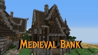 Minecraft  Gundahar Tutorials  Medieval Bank 1 [upl. by Lowrance]