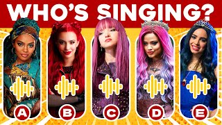 Guess Whos SINGING 🎵 Descendants The Rise of Red ❤️ Red Chloe Jay Uliana Mal Evie Carlos [upl. by Arrekahs]