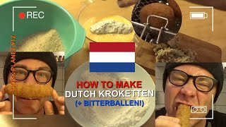 How to make Dutch kroketten  bitterballen Cook Planet 12  Planet Michell English [upl. by Dnaleel]