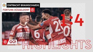 HIGHLIGHTS  Eintracht Braunschweig vs Fortuna Düsseldorf 14  Vier aus Sieben [upl. by Cavallaro953]