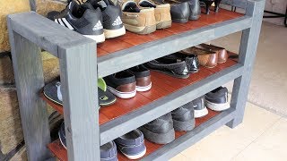 Shoe Rack Shelf DIY Custom [upl. by Yrreg126]