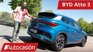 BYD Atto 3 CHINO y eléctrico  Prueba  Test  Review en español  Autocasión [upl. by Odravde]