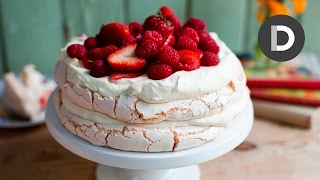 How to make Strawberry Pavlova Cake [upl. by Asylla981]