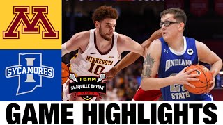 Minnesota vs Indiana State Highlights  2024 NCAA Mens Basketball Championship  College Basketball [upl. by Tabby]