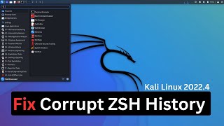 How to Fix a Corrupt zshhistory File in Kali Linux 20224  Corrupt zshhistory File Kali 20224 [upl. by Balas3]