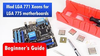 Modding cheap LGA 771 Xeon Processors for Socket 775 Motherboard [upl. by Zolly]