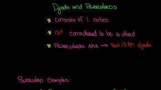 Dyads and Powerchords Video  Music Theory Lesson 84 [upl. by Kung]