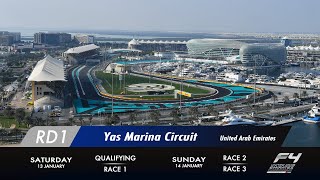 2024 Formula 4 UAE Championship Round 1 Race 2 [upl. by Annawt]